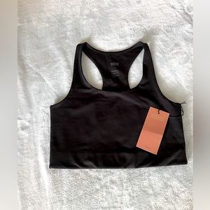 Girlfriend Collective Black Paloma Racerback Bra